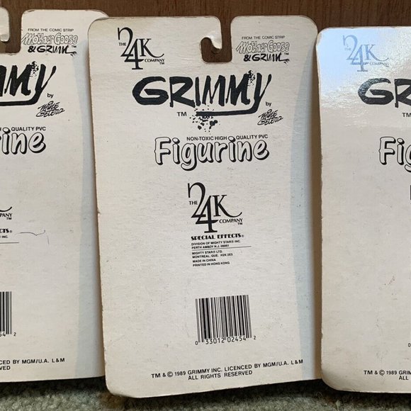 Vintage 1989 Grimmy PVC Figurine MOC Lot As featured in Mother Goose and Grimmy - Picture 2 of 2